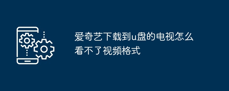 爱奇艺下载到u盘的电视怎么看不了视频格式