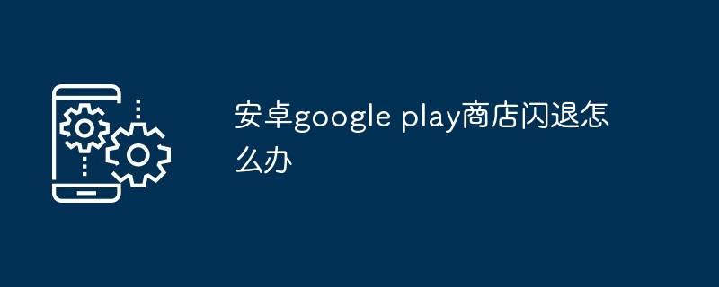 安卓google play商店闪退怎么办